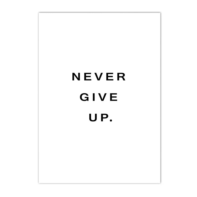 🖤 Póster Motivacional en Lienzo