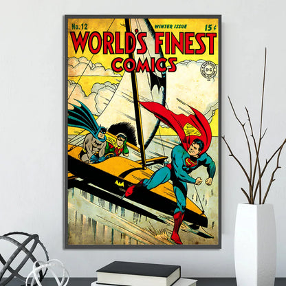 🦇 Póster Autoadhesivo de Batman - Arte Clásico de DC Comics