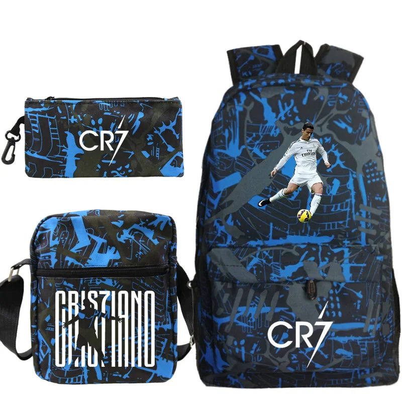 Mochilas CR7 de 3 Piezas - Estilo, Comodidad y Versatilidad