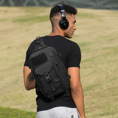 OZUKO, bolsos de hombro de gran capacidad para hombre, bolso de pecho impermeable, bandoleras tácticas, bolso cruzado para deportes al aire libre para hombre