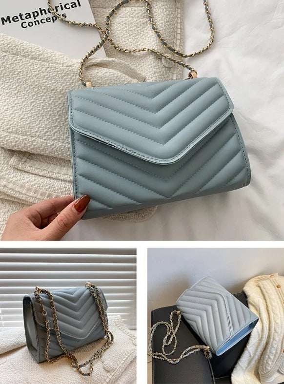 Bolso cruzado pequeño cuadrado de moda retro de un solo hombro