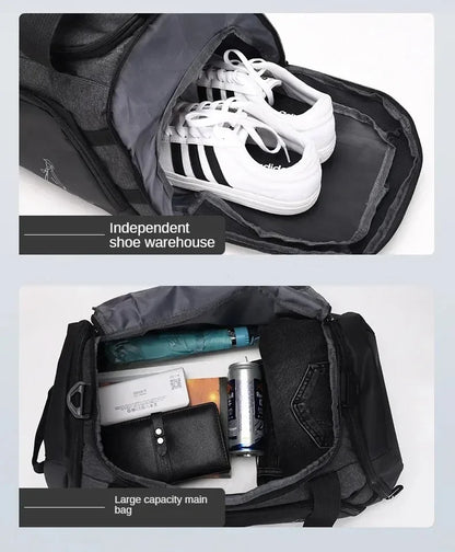 Bolsa deportiva y de gimnasio impermeable, mochila multifuncional duradera para entrenamiento y fitness