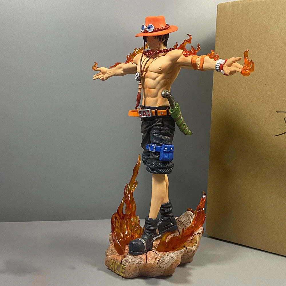 Figura de Acción de Portgas D. Ace - One Piece (28 cm, PVC, Coleccionable)