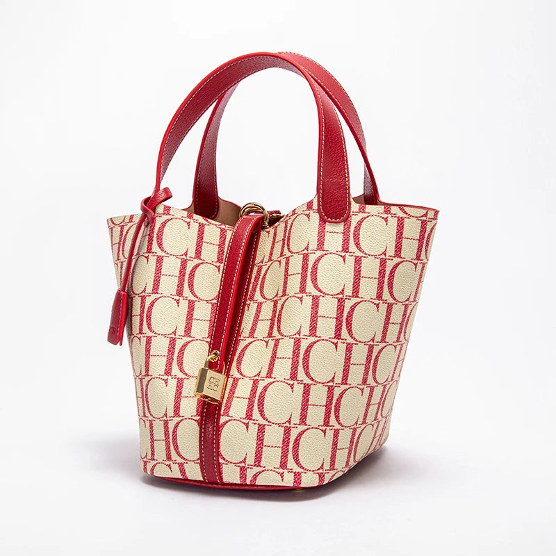 Bolso de mano de marca de lujo para mujer, bandolera de viaje con textura de PVC Jacquard, de gran capacidad, a la moda, 2025