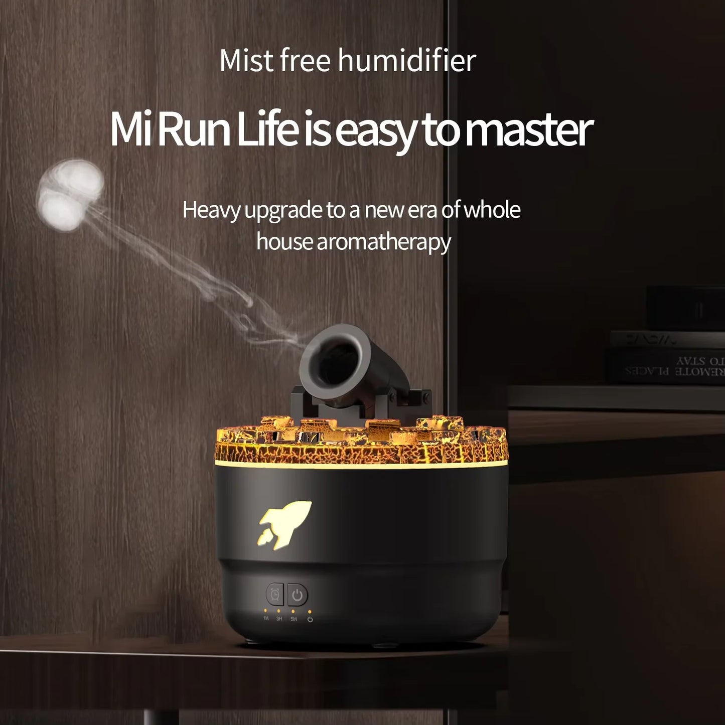 Máquina de Aromaterapia Fort Creativa - Humidificador de Grietas de Lava