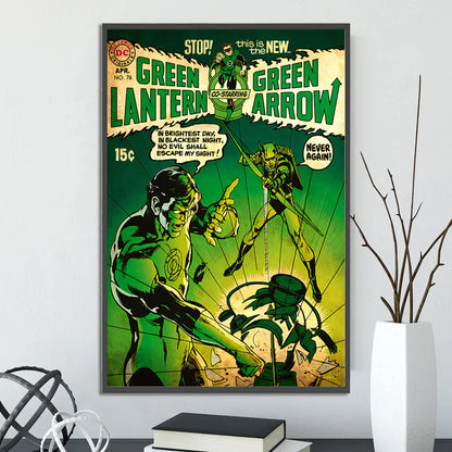 🦇 Póster Autoadhesivo de Batman - Arte Clásico de DC Comics