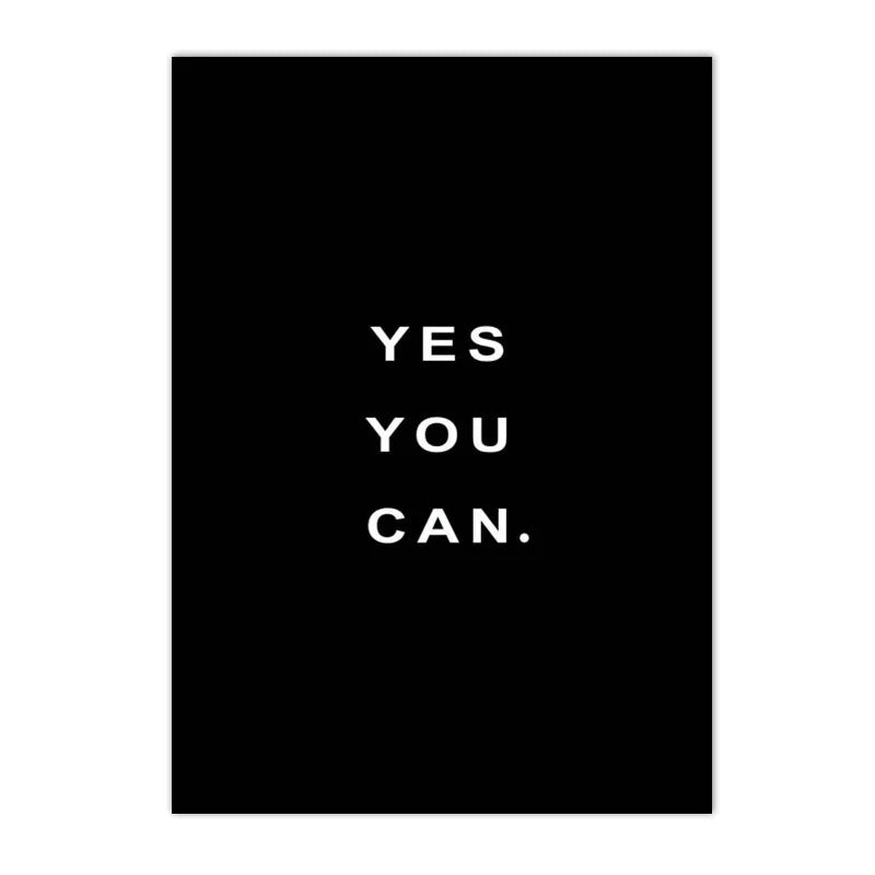 🖤 Póster Motivacional en Lienzo