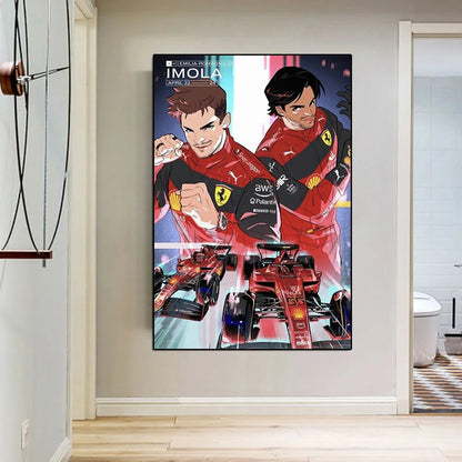 🏎️ Póster en Lienzo - Fórmula 1 Grand Prix F1-75