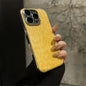 Funda de Cuero con Textura de Leopardo Chapada de Lujo para iPhone