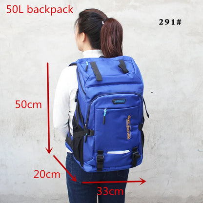 Mochila para exteriores de 80L y 50L unisex, mochila de viaje para escalar, mochila deportiva para acampar, senderismo.