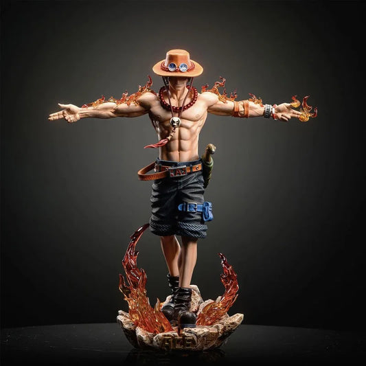 Figura de Acción de Portgas D. Ace - One Piece (28 cm, PVC, Coleccionable)