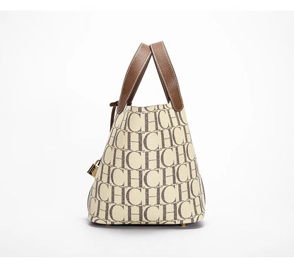 Bolso de mano de marca de lujo para mujer, bandolera de viaje con textura de PVC Jacquard, de gran capacidad, a la moda, 2025