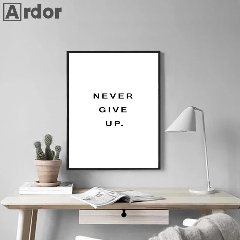 🖤 Póster Motivacional en Lienzo