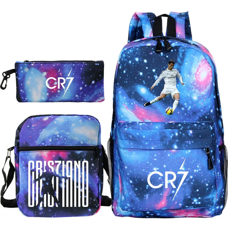 Mochilas CR7 de 3 Piezas - Estilo, Comodidad y Versatilidad