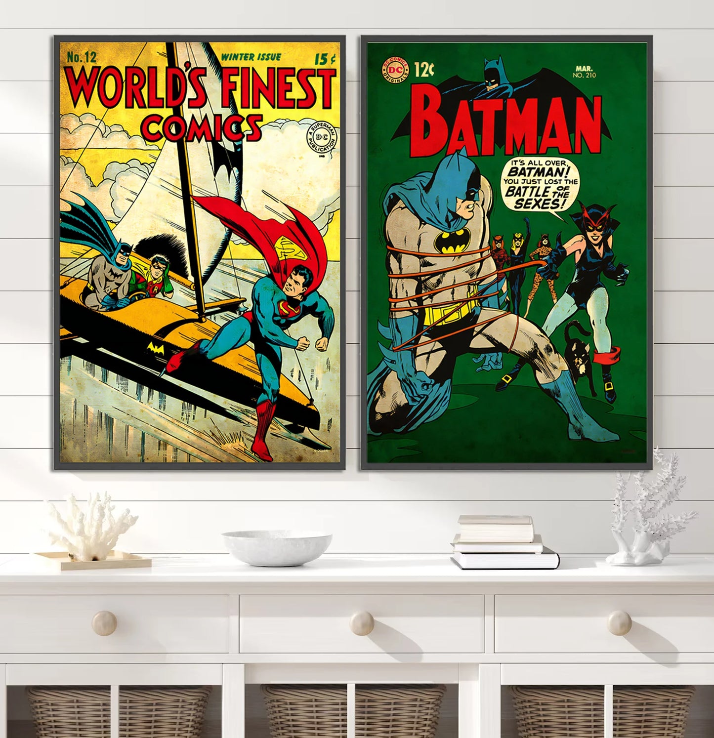 🦇 Póster Autoadhesivo de Batman - Arte Clásico de DC Comics