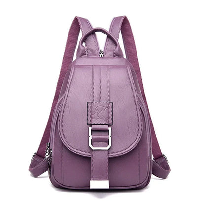 Mochila Multifuncional de Cuero para Mujer – Elegancia, Comodidad y Versatilidad