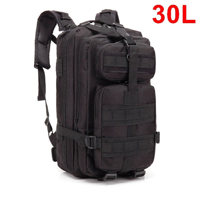 Mochilas tácticas QT & QY 30/45L para hombre, bolsas de viaje Hking, paquete de asalto 3P de supervivencia al aire libre, paquete EDC Molle para senderismo y caza