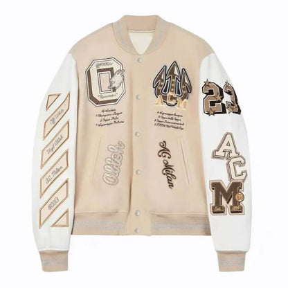 Chaqueta Bomber Bordada para Hombre – Estilo Fútbol Y2K