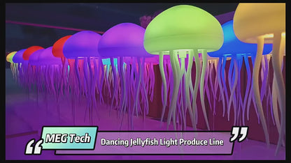 Lámpara de Noche de Medusas Bailando - Iluminación RGB con Control por Voz